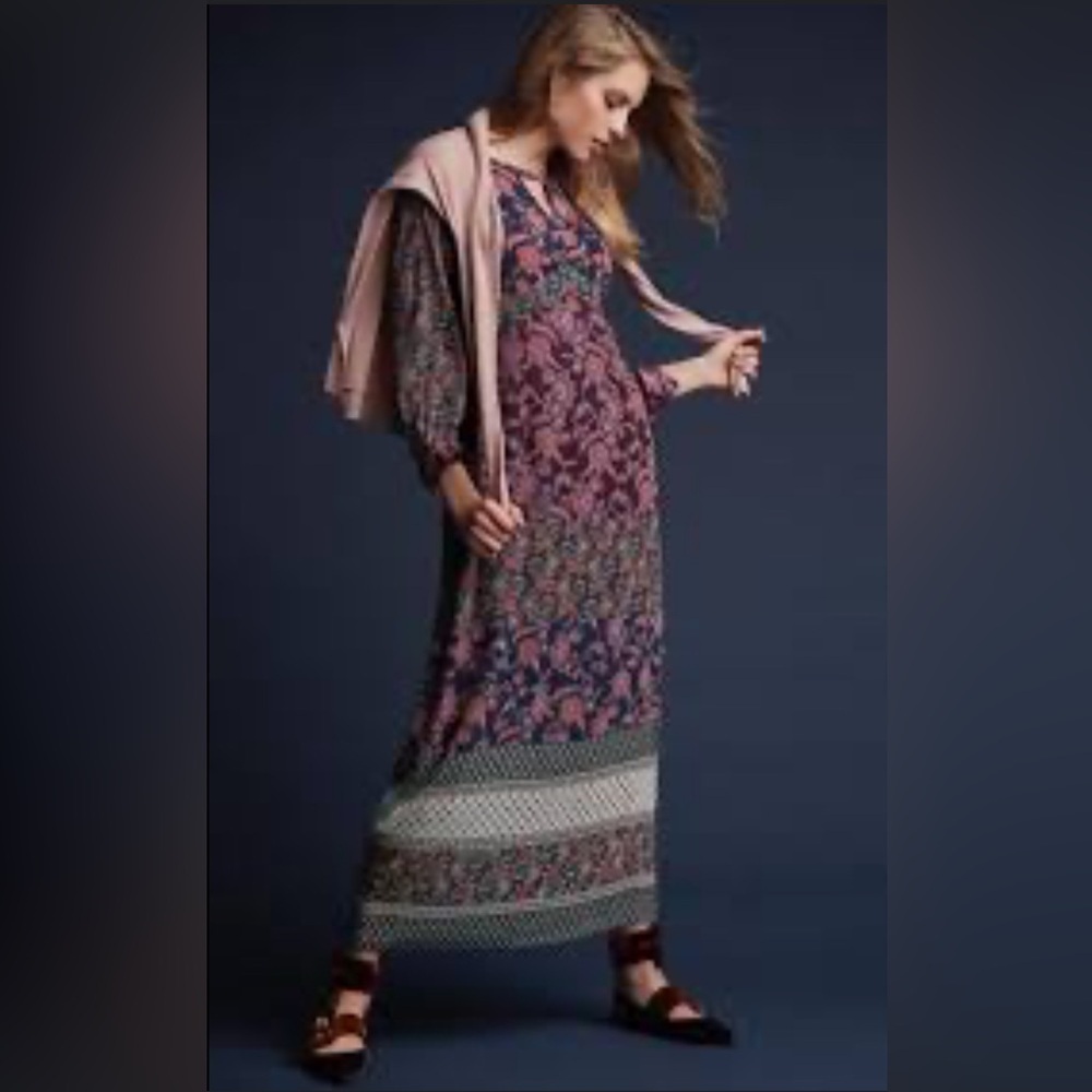 CAbi Floral Maxi Dress